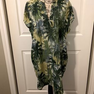 Tropical print dress